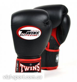 Боксерські рукавички Twins Air BGVLA - 1 Black-RED